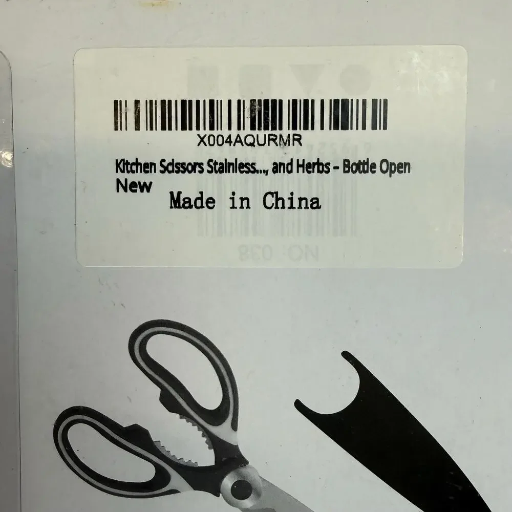 Heavy Duty Kitchen Shears Stainless Steel Multipurpose Scissors With Cover